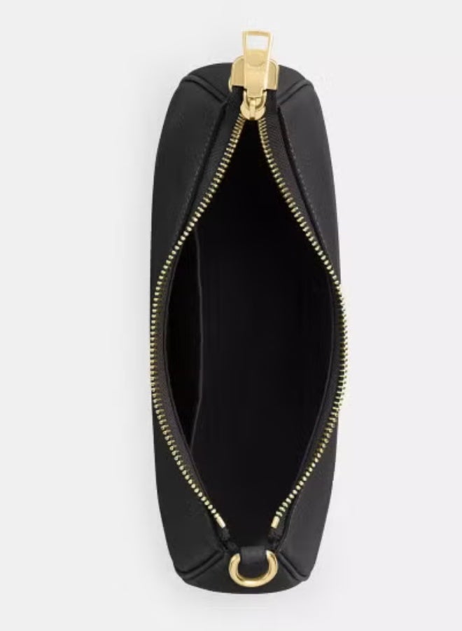 coachoutlet Coach Teri Women's Shoulder Bag In Signature Canvas, Women's Hand Bag, Women's Hobo Bag, Women's Tote Bag, Women's Travel Bag, Black 24cm - Image 3